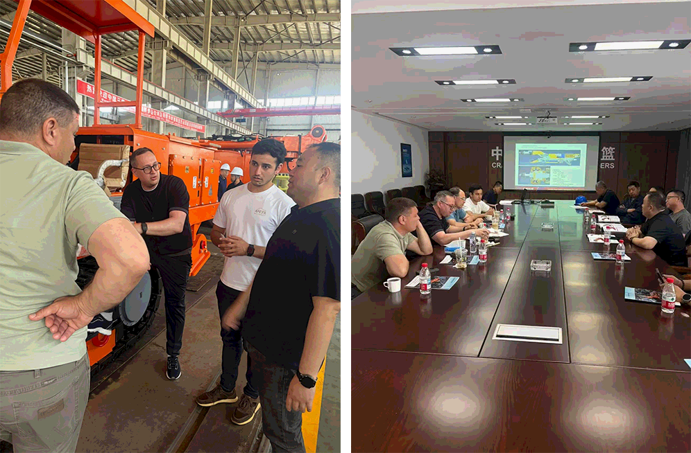 Немецкие торговцы посещают компанию Jiamusi Coal Mining Machinery Equipment Co., Ltd. для углубления сотрудничества в области закупок угольной техники